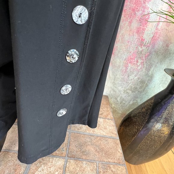 📌The Pyramid Collection High Waisted Palazzo Pants with Wide Elastic Waistline - Picture 4 of 13